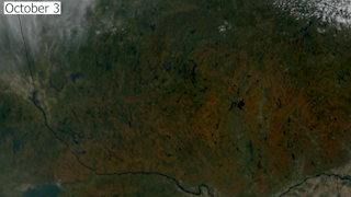 Seasonal Color Change Across Southwest Quebec