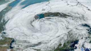 Timelapse of Large Low Pressure Across Eastern North America