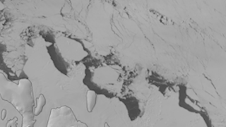 Ice Breaking Off Near Antarctica