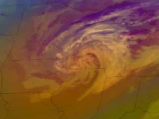 Surface Swirls over Upper Midwest