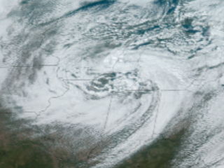 Low Pressure System Swoops Down Across Midwest