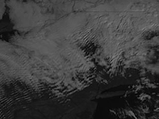 Gravity Waves Blanket The Northeast US