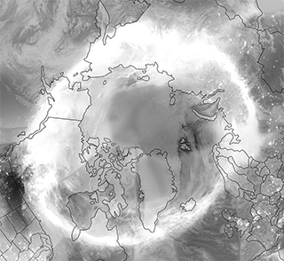 Aurora Borealis Around The Arctic