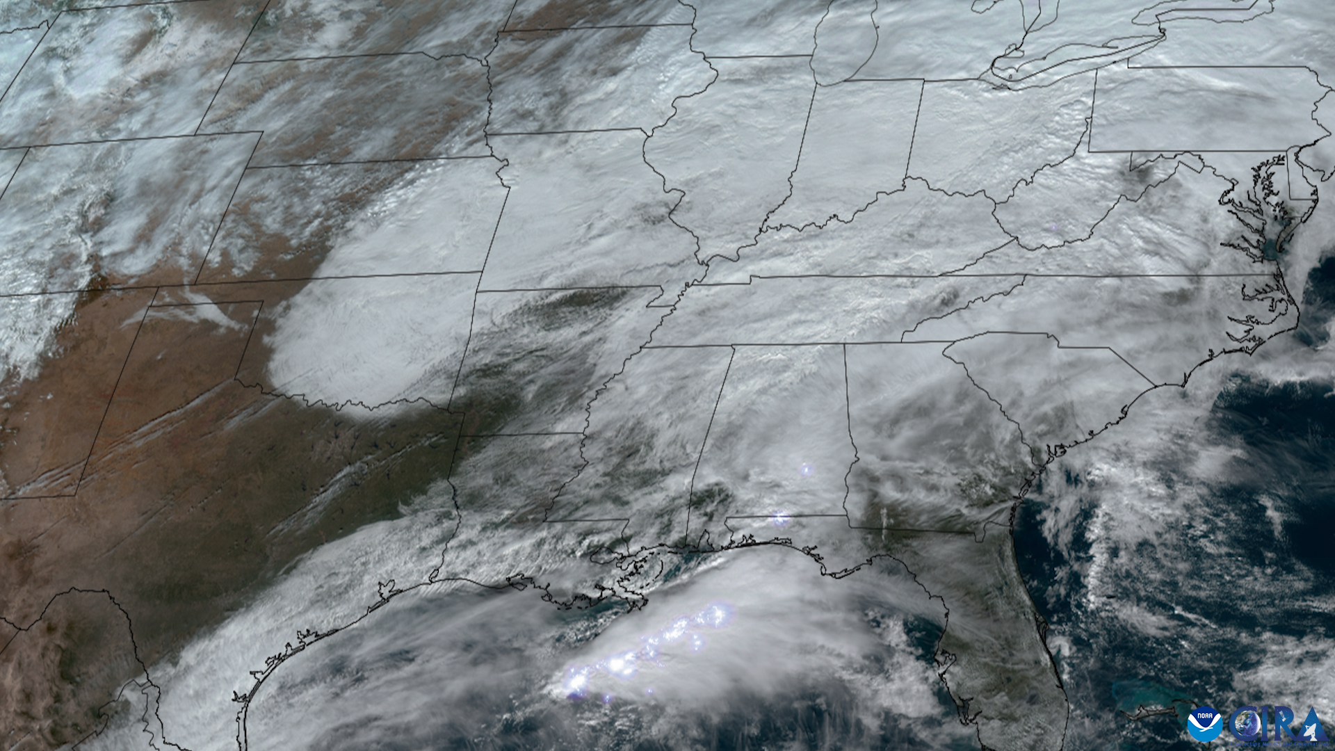 A System Brings Rain to the Parched South