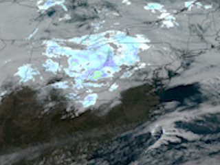 Clipper System Brings Snow to the East Central United States