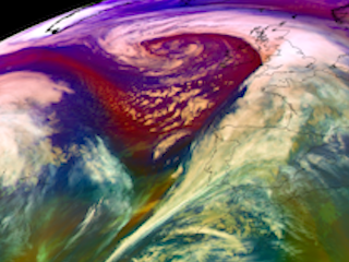 Low Feeds Atmospheric River Into Western Europe