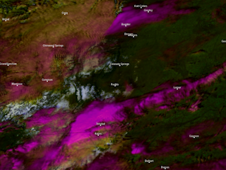 Snow and Wave Clouds Across the Mountain West