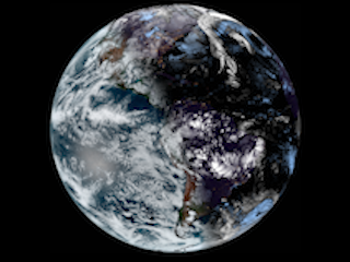 View of the Earth on the Winter Solstice