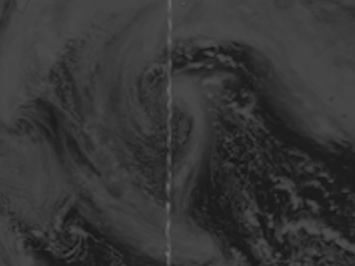 Swirls Drift About in the Bering Sea Between Russia and Alaska