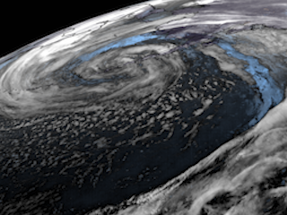 Strong Low Continues to Impact Alaska