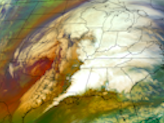 Airmass Loop of Multiple Mid-Latitude Cyclone Systems