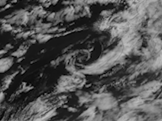 Clouds Gyrate Over the Cook Strait of New Zealand