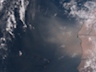 Sahara Dust Blows off of West Africa