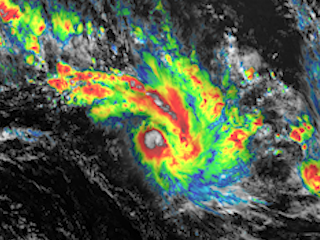 Tropical Cyclone Nat Heads Southeastward