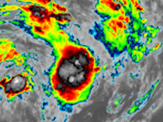 Tropical Cyclone Twelve Nears the Islands of Vanuatu