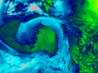 Low Pressure Meanders Around the Arctic Near the North Pole