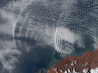 Rolling Clouds Move West off the Coast of Western Australia