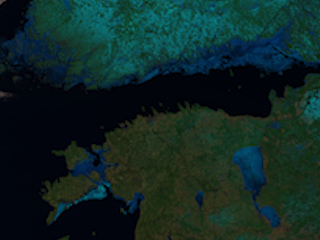 Ice Extent Along Finland and Estonia in the Baltic Sea