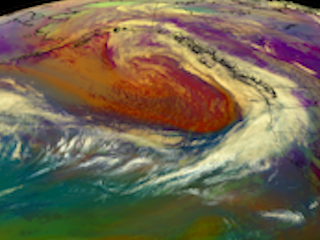 Rain and Snow on the West Coast from East Pacific System