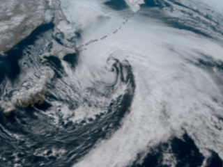 Beautiful Low Over the Northwest Pacific Ocean