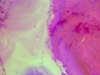 Marine Layer Shrouds the West Coast in Stratus Clouds