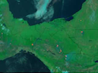 Fires Blotch Southern Mexico and Central America