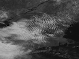 Gravity Waves Flutter Over Northeast US