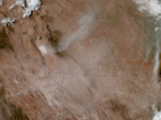 Blowing Dust Over Texas and New Mexico