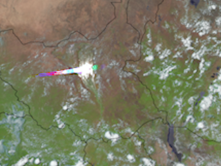 Sunglint Moving North in East Africa