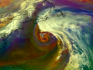 Strong Low Evolves off the Coast Eastern North America