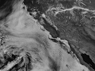 Marine Layer Clouds Blanket the West Coast