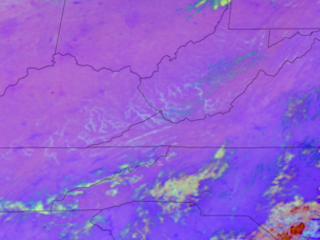 Valley Fog Develops in the Appalachian Mountains